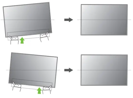 LG WB21LMB Wall Mount Bracket - right bottom sides of the