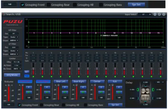 PUZU PZ-C7 4ch Amplifier 6ch DSP Car Digital Signal Processor - 14