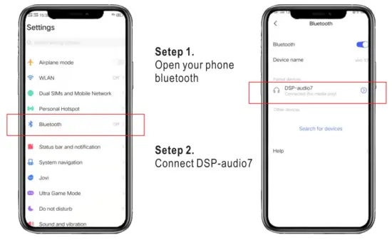 PUZU PZ-C7 4ch Amplifier 6ch DSP Car Digital Signal Processor - 31