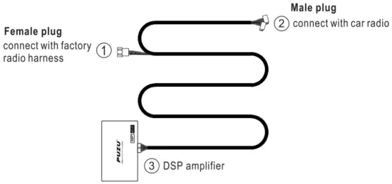 PUZU PZ-C7 4ch Amplifier 6ch DSP Car Digital Signal Processor - 5
