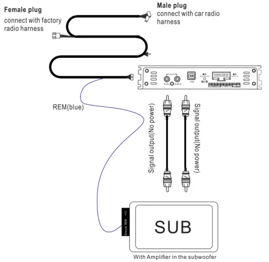 PUZU PZ-C7 4ch Amplifier 6ch DSP Car Digital Signal Processor - 7