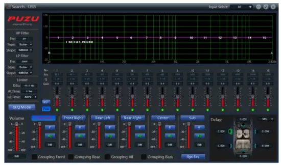 PUZU PZ-C7 4ch Amplifier 6ch DSP Car Digital Signal Processor - 8