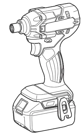 makita DTD156 Cordless Impact Driver - Cover