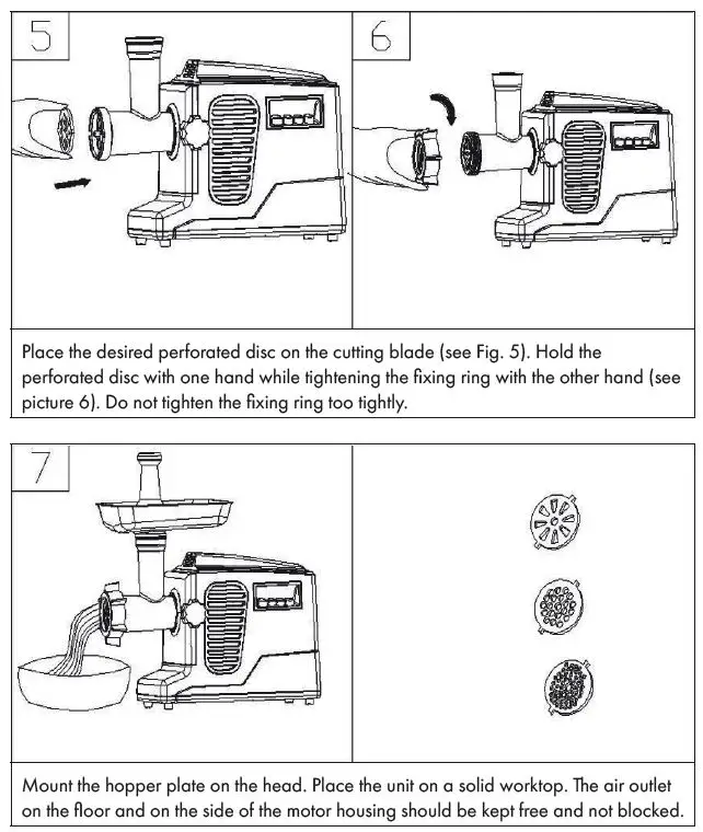 KLARSTEIN 10035233 KRAFTPROTZ Meat Grinder-FIG3