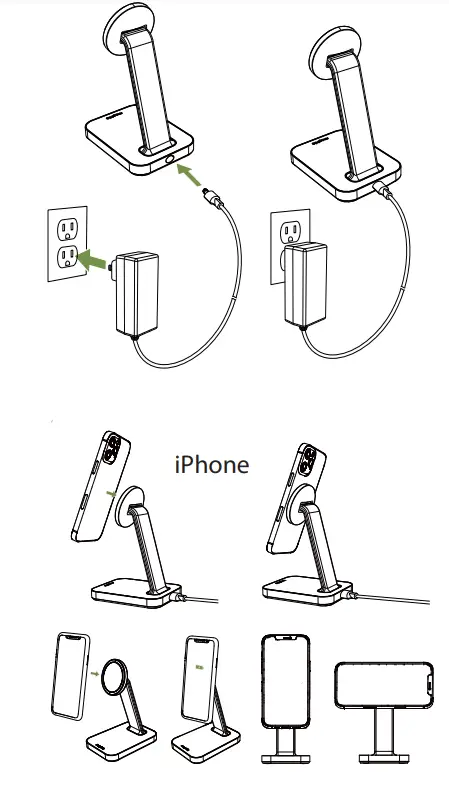 mophie 401307719 Snap+ Charging Stand-FIG1