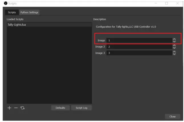 OBS TallyLights Controller - figure 5