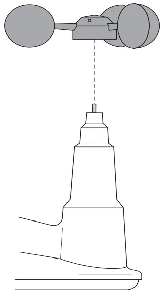 Install cups onto stainless steel shaft