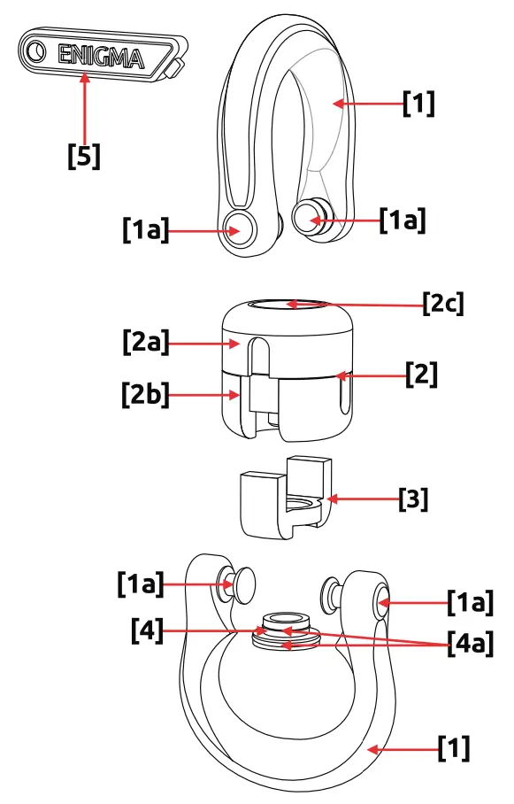 CAMP Z359 12 Enigma Swivel - NOMENCLATURE