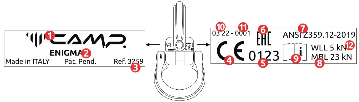 CAMP Z359 12 Enigma Swivel