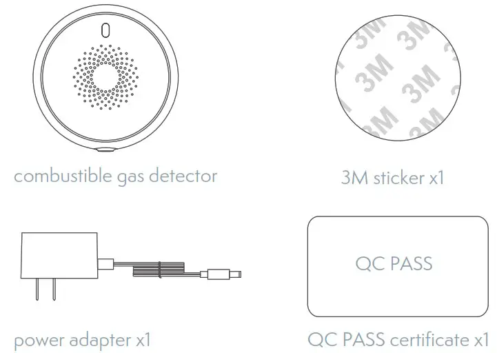 TESLA TSL SEN GAS Smart Sensor Gas - Packing List 1