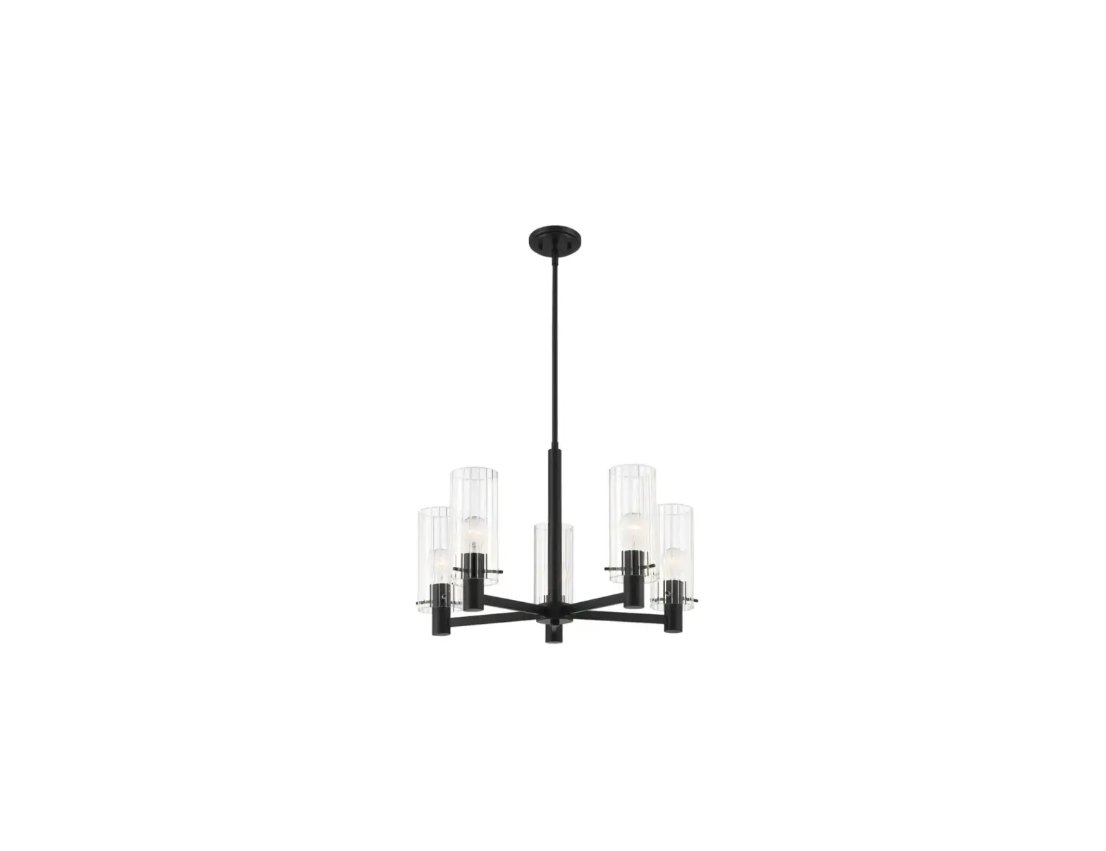 Cloverport 3694-43 5-light Matte Black Chandelier User Manual