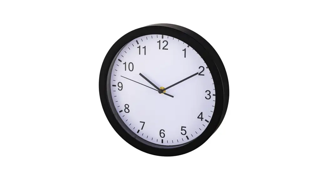 Hama 00186338 Pure Black Circle Quartz Wall Clock Instruction Manual