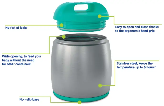 chicco 60182 Thermal Food Container - product overvew