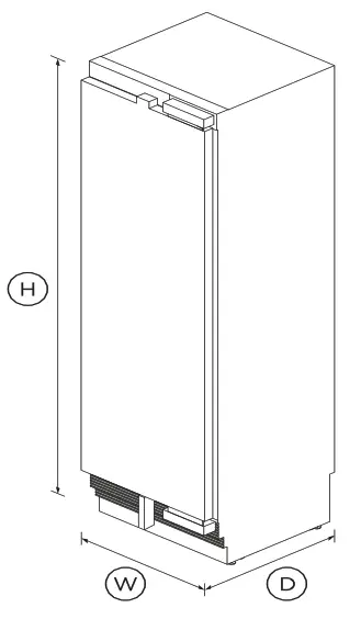 FISHER PAYKEL RS2484FRJK1 Integrated Column Freezer - Fig
