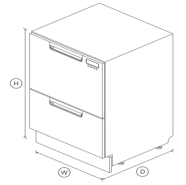 FISHER PAYKEL DD24DCHTX9 N Single DishDrawer Dishwasher - Fig