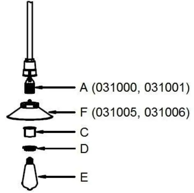 Lucci decor 031005 Manor 200mm Conical Shade - Installation directions