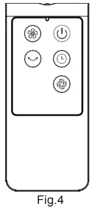 PELONIS PFT40A4AGB Electric Oscillating Stand Up Tower Fan - Parts 2