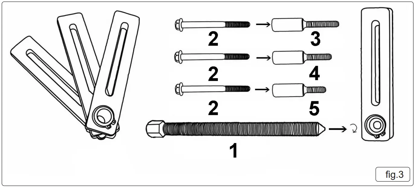 SEALEY SMC30.V2 Motorcycle Engine Crankcase Separator - fig 3