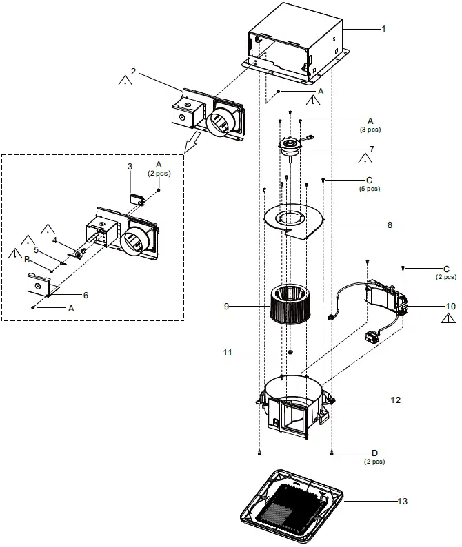 Panasonic RG-R811HA Ventilating Fan-1