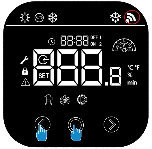 Pairing the heat pump
