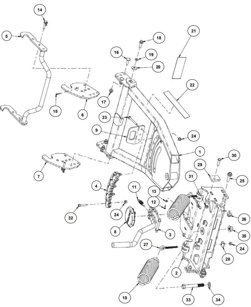 KOLPIN OUTDOORS 35-0070 Conqueror Front-Connect Push Frame - Fig