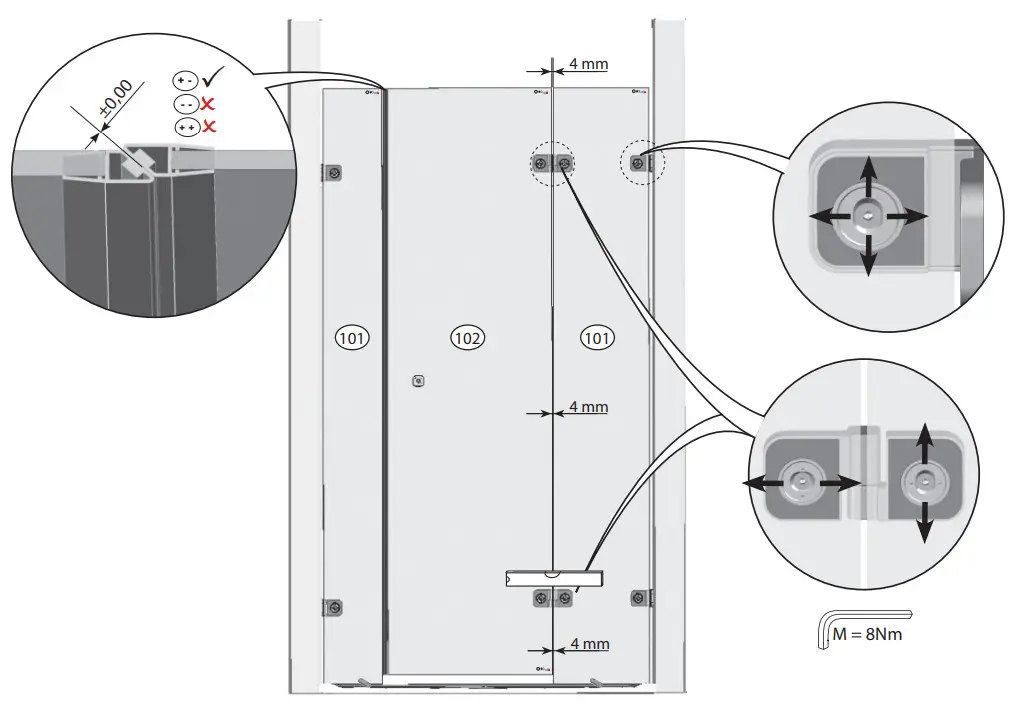 RAVAK BSD3 RILLIANT Shower Door - Figure 11