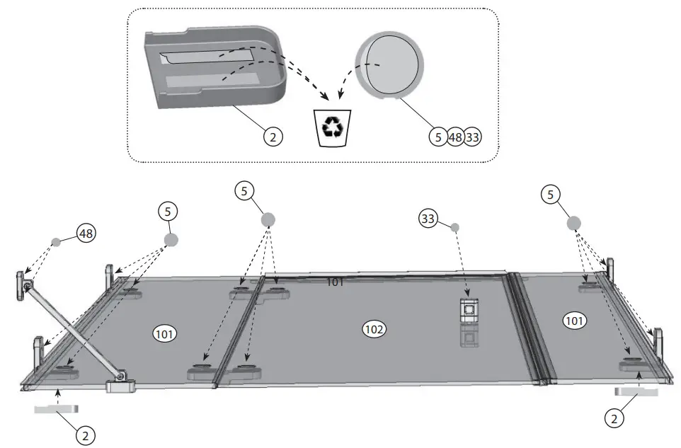 RAVAK BSD3 RILLIANT Shower Door - Figure 15