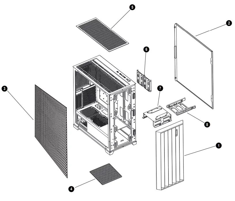 AZZA CSAZ-470 Legionaire Midi Tower - Fig 1
