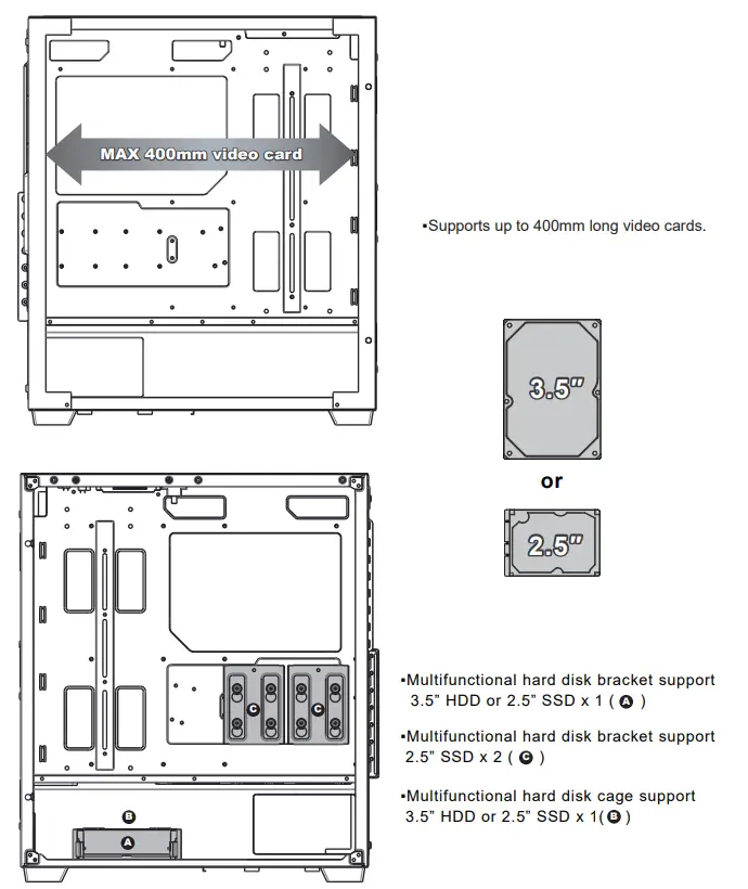 AZZA CSAZ-470 Legionaire Midi Tower - Fig 3