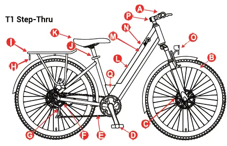 ELeglide 500404 T1 Electric Trekking Bike-2