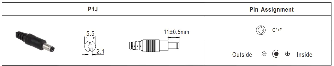 MEAN WELL SGAS15A Series 15W AC-DC High Reliable Extreme Small Desktop Industrial Adaptor - Fig 3