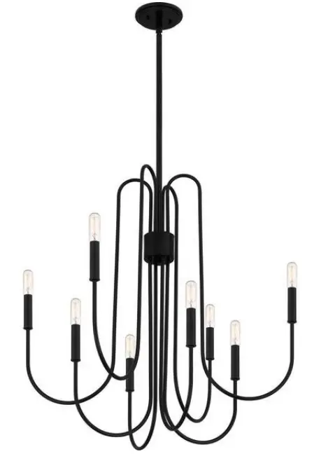 QUOIZEL-CBR5028K-Cabry-8-Light-28-inch-Mystic-Black-Chandelier-Ceiling-Light-Installation-Guide-product