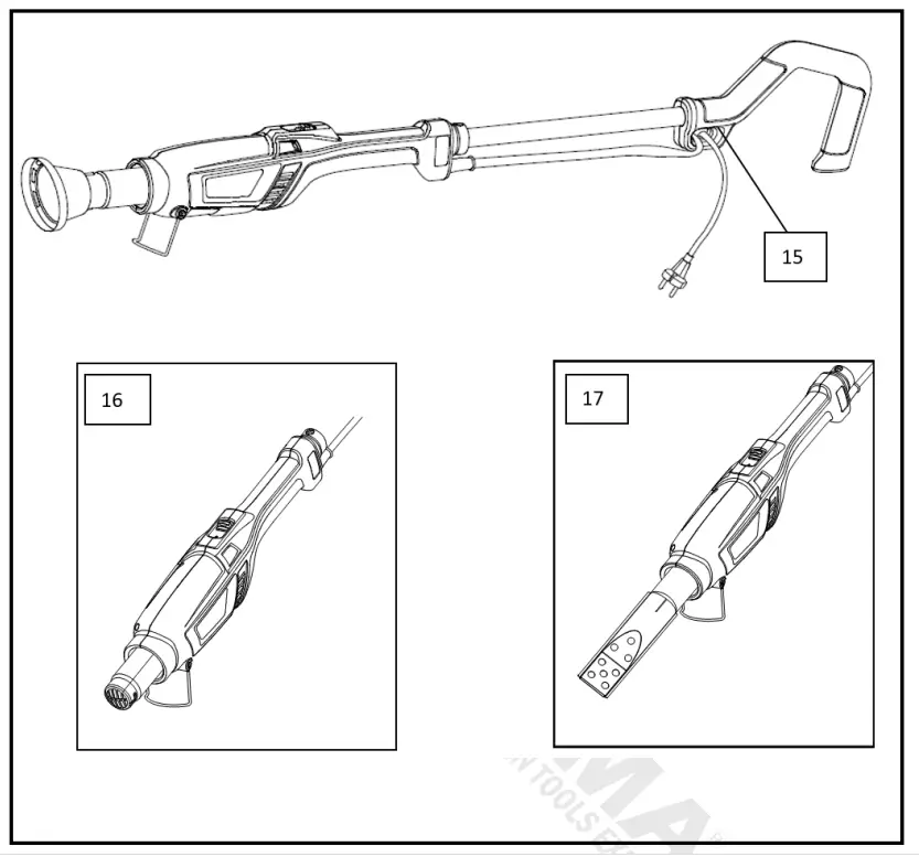 NAKAYAMA WB2000 3in1 2000w Electric Garden Multitool - Fig 3