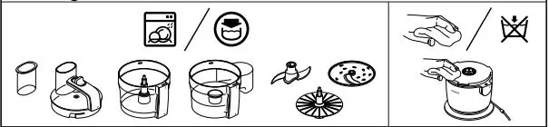 KENWOOD FDP22 Food Processor Instructions - Cleaning