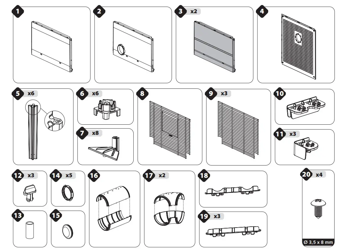 ferplast 57008017 Multipla Hamster Roof Extension for Mouse Cages - Figure 1