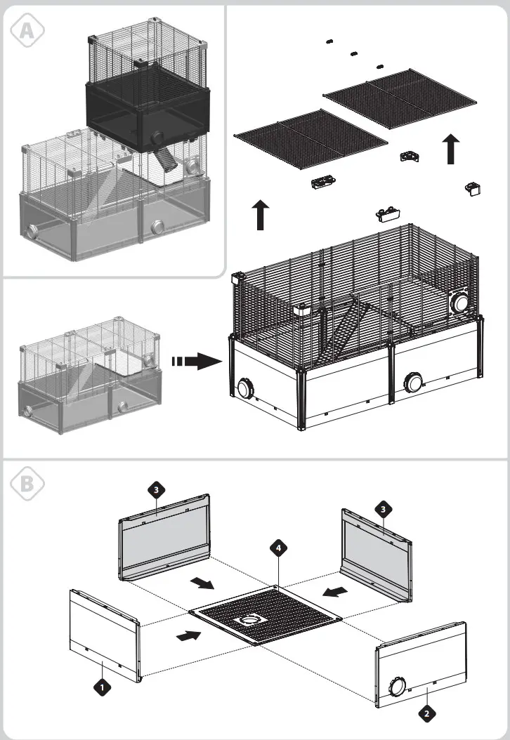 ferplast 57008017 Multipla Hamster Roof Extension for Mouse Cages - Figure 2