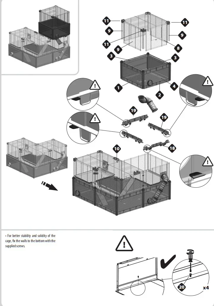 ferplast 57008017 Multipla Hamster Roof Extension for Mouse Cages - Figure 8