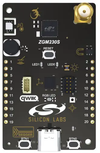 SILICON LABS QSG184 Z Wave 800 Thunderboard Radio Boardc