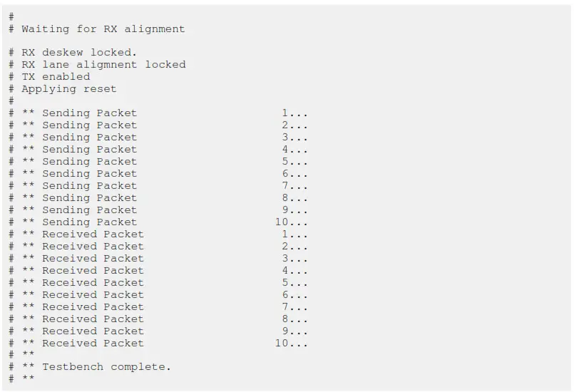 intel F-Tile 25G Ethernet FPGA IP Design Example - 9