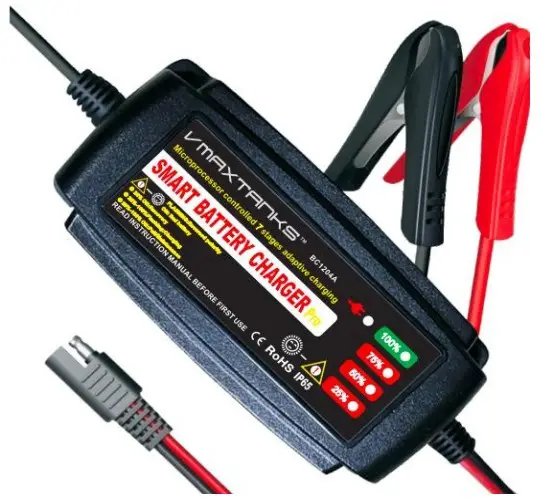 VMAXTANKS BC1204A Automatic Smart Battery Charger