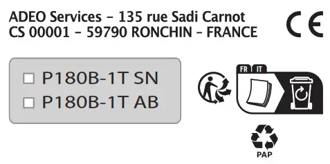 inspire P180B-1T SN, P180B-1T AB Victoria - ce
