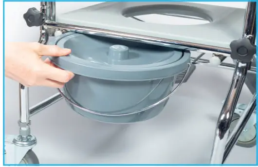 NRS Healthcare L22056 Wheeled Commode 08