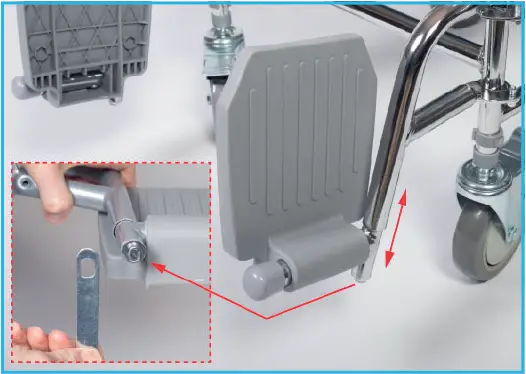 NRS Healthcare L22056 Wheeled Commode 12