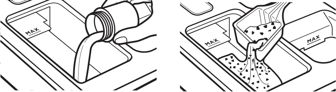 ADD HE DETERGENT, IF DESIRED