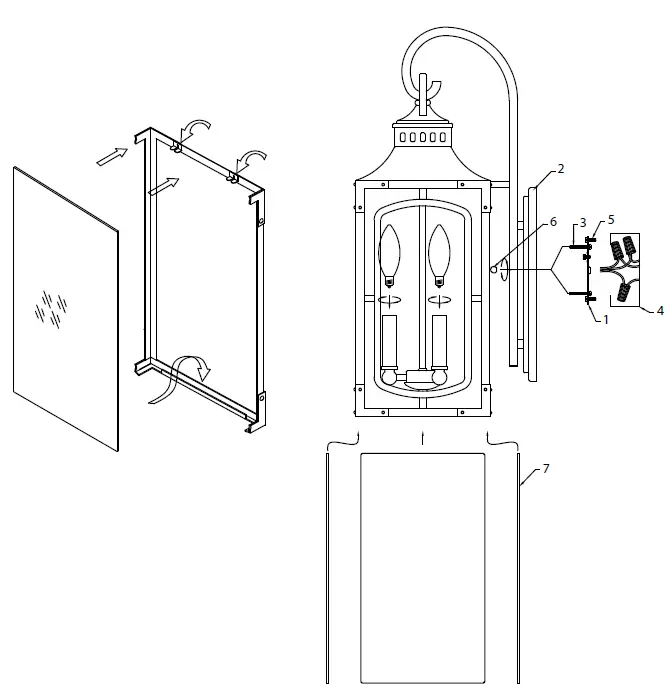KICHLER-49931WZC-Bay-Village-3-Light-23-Inch-Weathered-Zinc-Outdoor-Wall-Light-FIG-1
