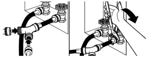 Whirlpool Electric Dryer Owner’s Manual - Attach long hose to “Y” connector and tighten couplings