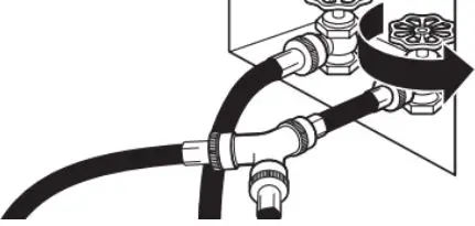 Whirlpool Electric Dryer Owner’s Manual - Turn on cold water faucet