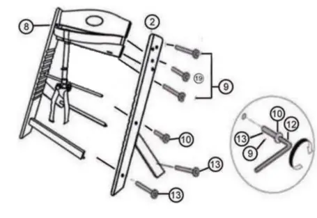 cangaroo-A2605-Wooden-High-Chair-Nuttle-3