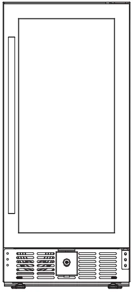 KoolMore KM BIR3C GD Undercounter 15 Inch Beverage Cooler