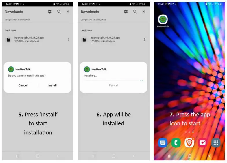 How to install the QR code